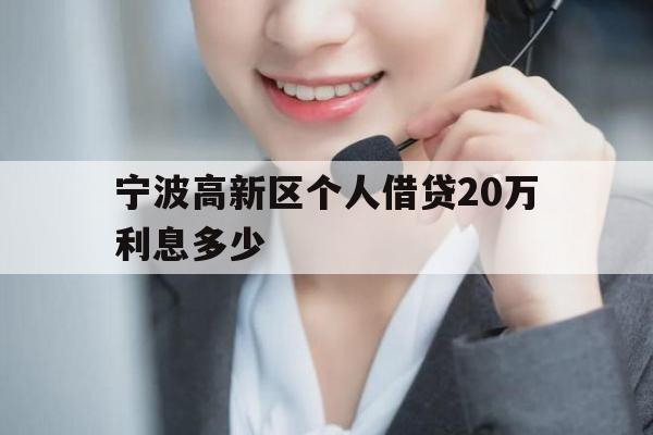 宁波高新区个人借贷20万利息多少